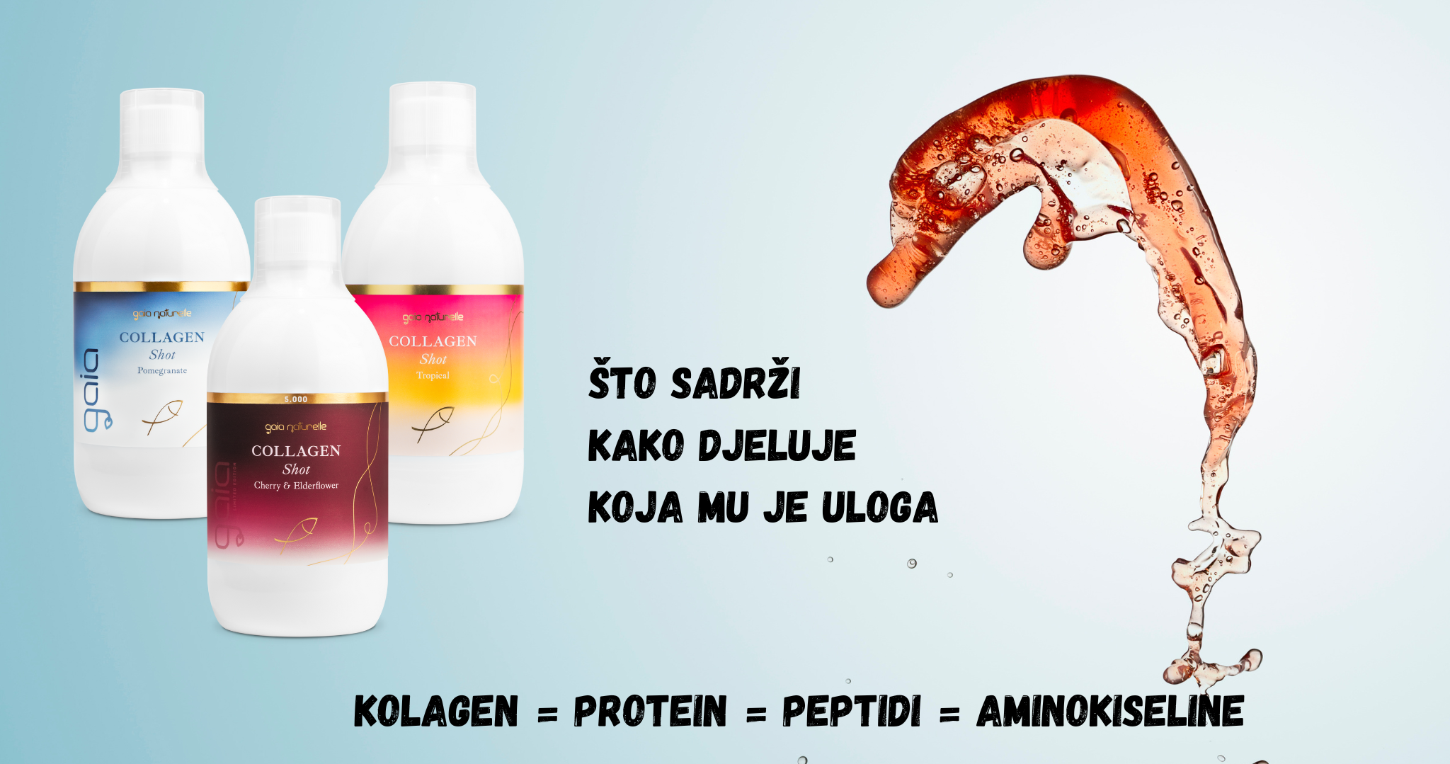 Hidrolizirani kolagen, peptidi kolagena, kolagenski prekursori, kolagen